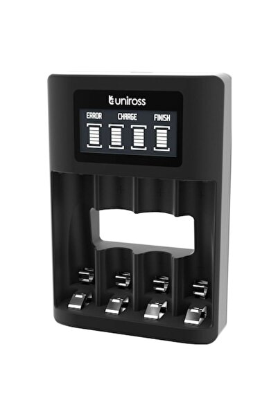 Uniross Încărcător rapid LCD pentru R3 AAA, R6 AA