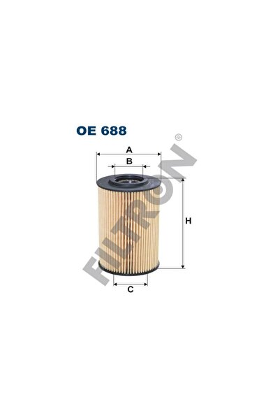 Filtron Oe688 Vag A1 A3 A4 A5 A6 Q3 Cc Cad3-4 Craft Go5-6 Jet3-4 Pas Po5 T5 T...