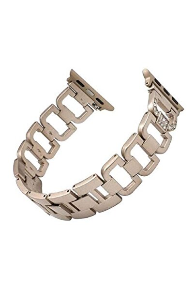 Liger Stainless Steel Watch Bracelet Compatible With Apple Watch Copper Color