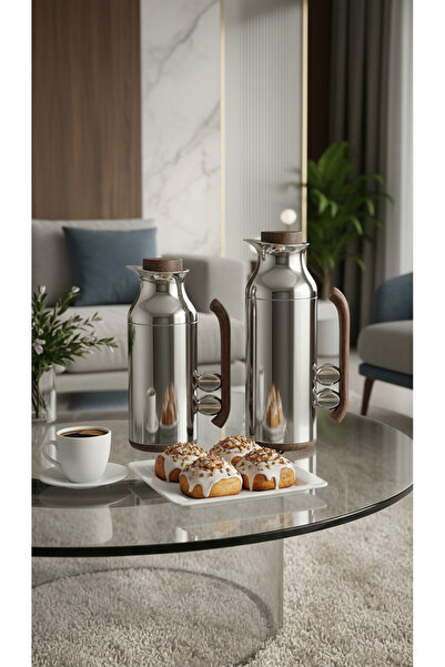 Generic 1 liter/750ml tea and coffee thermos set