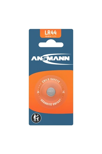 ANSMANN Baterii alcaline LR44, AG13, Blister 1 bucată