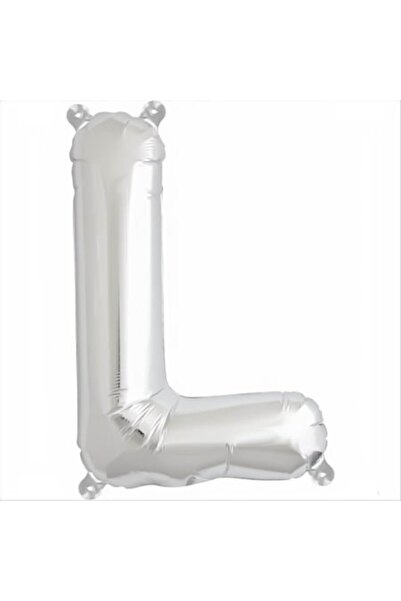 Shop Carnaval Balon din folie litera L, culoare argintie, 105 cm, 1 buc.