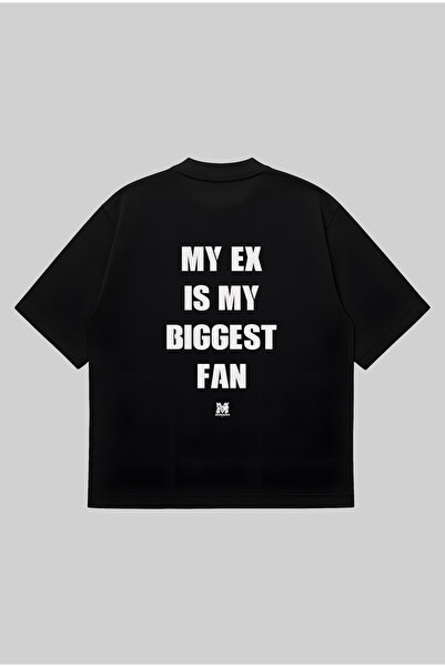 PURE POWER My Ex Is My Biggest Fan Oversize Boxy Fit Unisex 100% Cotton Tshir...