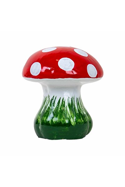 FOXMAG24 Διακοσμητικό κεραμικό μανιτάρι για τον κήπο, ύψος 30 εκ.
