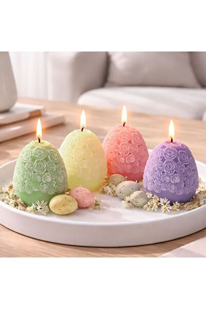 ZanaCasei Πασχαλινό Κερί Χρωματιστό Αυγό Ø5.5x7εκ.