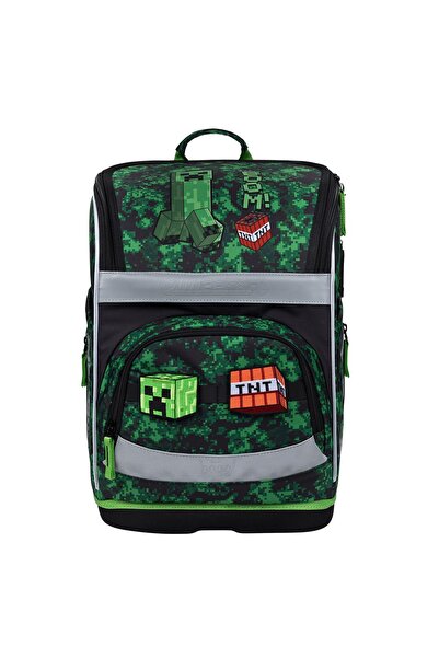 Baagl Ghiozdan școlar Zippy Plus Minecraft, băieți, ergonomic, buzunar termic...