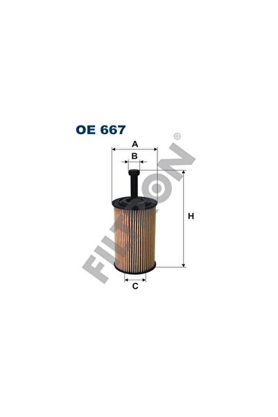 Filtron Oe667 Psa Berlingo C2 C3 Saxo Xsara 106 206 306 307 Partner 93- Oil F...