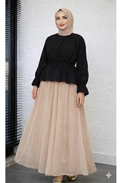 CNG MODA Πουκάμισο ποπλίνα με ελαστική μέση και κοντό μήκος, κατάλληλο για χι...