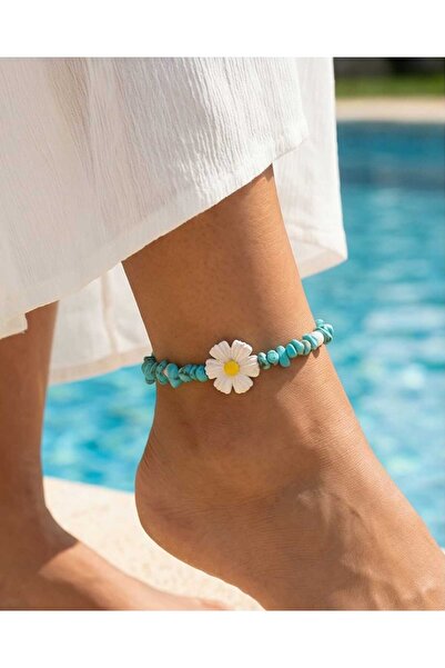 Dodemert Home Polimerkil Daisy Stone Foot Jewelry & Anklet