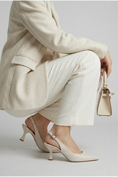 LORENN SHOES Wendy Beige Matte Satin High Heels