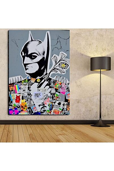 Al Raied Banksy Graffiti Street Canvas Paintings Wall Batman Prints Posters M...