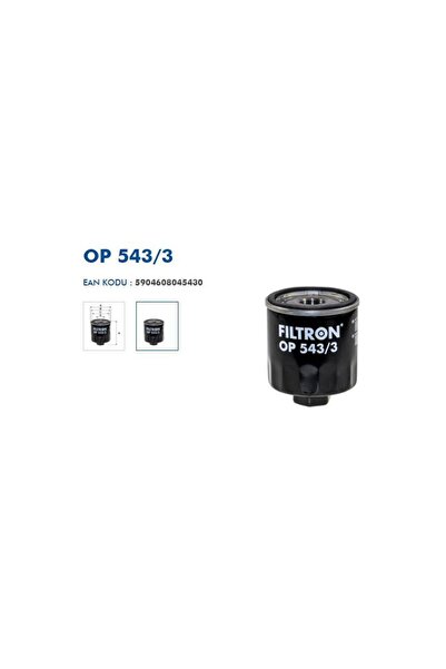 Filtron Op543/3 Ford Transit 16- Oil Filter