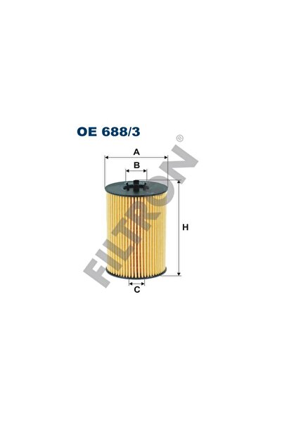 Filtron فلتر زيت OE688/3 لسيارات VAG A1 A3 A4 A5 A6 Q2 CC CAD4 CRAFT GO6-7 JE...