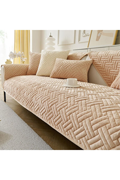 OEM Universal cream anti-slip cover, sofa protector with thick texture 70x90 cm