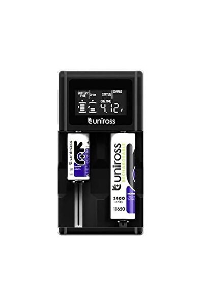 Uniross Încărcător universal Li-ion / LiFePO4 / IMR / Ni-Mh / Ni-CD - 3T