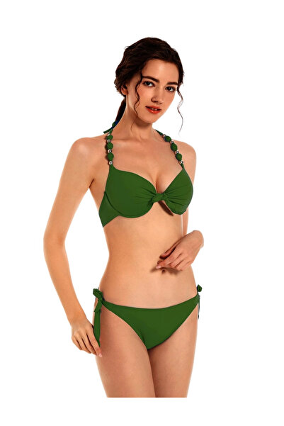 EONAR Costum de baie din două piese pentru femei, verde, L