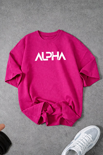 Revasser Unisex Ανδρικό/Γυναικείο T-Shirt ALPHA με Ειδική Στάμπα Oversize με ...