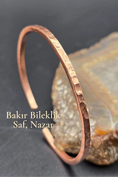 BAKIRCIM STORE Pure Copper Real Bracelet Adjustable Elegant Unisex Very High ...