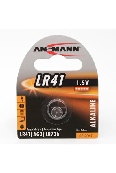 ANSMANN Baterii alcaline LR41, AG3, Blister 1 bucată