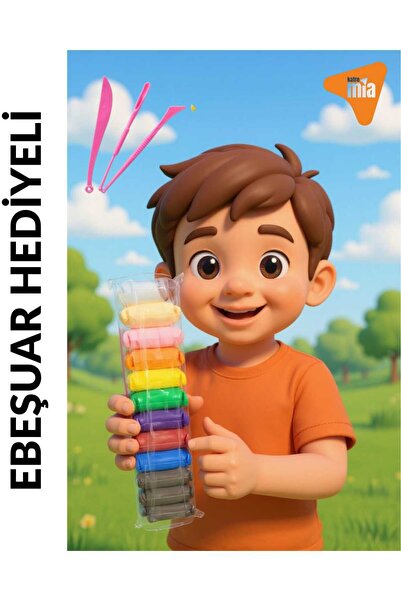 handanca OZANKİL AİR CLAY ZIPLAYAN KİL Hava ile Kuruyan Modelleme Kili 12 ADET