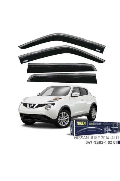 Niken Nissan Juke Kromlu Cam Rüzgarlığı 4lü Set 2014 2020