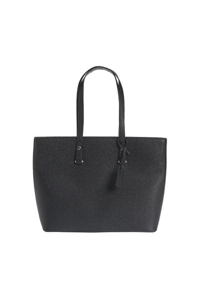 Meli Melo Paris Geanta shopper neagra incapatoare cu design minimalist