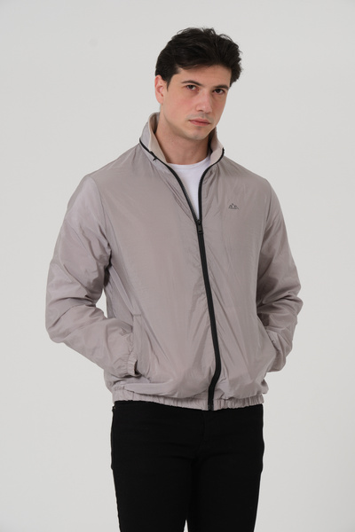 PIQUE ΑΝΔΡΙΚΟ ΠΑΛΤΟ Ανδρικό παλτό με κρυφή κουκούλα και σχέδιο