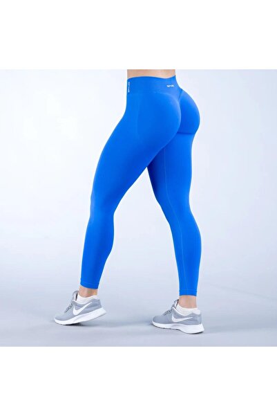 Generic Brand Seamless Scrunch Leggings - Electric Blue