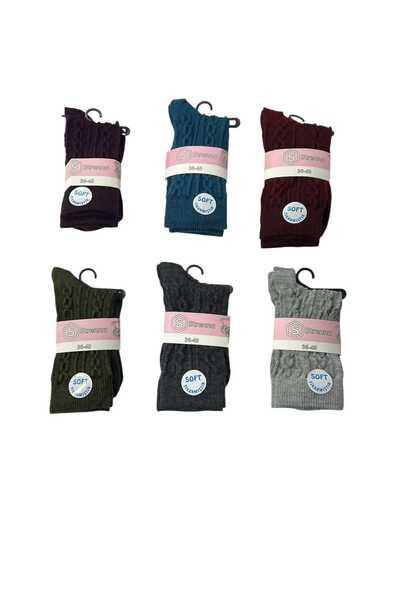 Strenna 032 Embossed Cotton Sockets Pack of 6