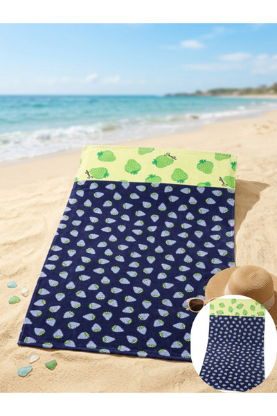 Truva Home 100% Premium Cotton Beach Towel - 90x170 cm, Ultra Absorbent Texture