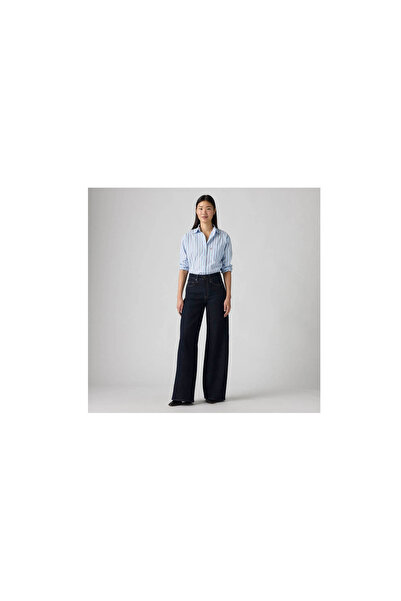 Levis 728 HIGH RISE WIDELEG Γυναικείο τζιν παντελόνι σε σκούρο μπλε 0039B-0001