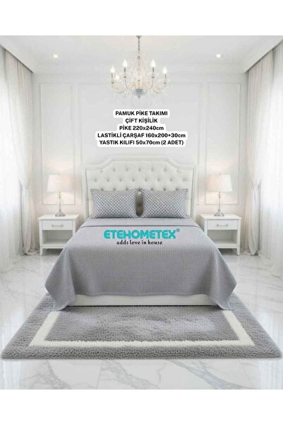 ETE HOMETEX Etehometex Double Size 100% Cotton Pool Pique Set