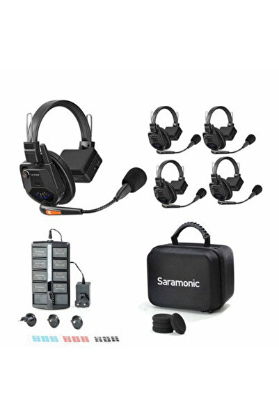Saramonic WiTalk9-WT4S 4-Person Full-Duplex Wireless Intercom System with Sin...