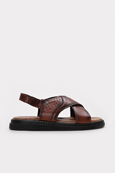 FAST STEP صندل كلاسيكي للرجال من الجلد الطبيعي 306MAS-678