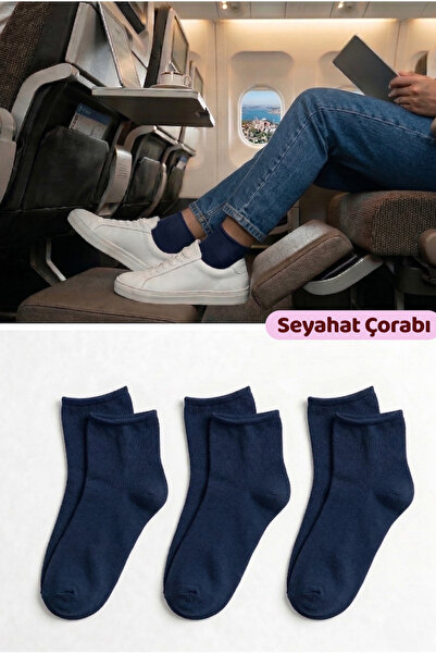 Ducks Socks Men's Navy Blue Non-Elastic Travel Socks 3-Pack Seamless/Premium/...