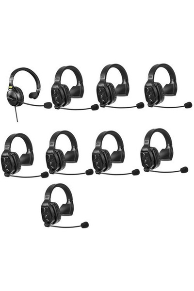 Saramonic نظام اتصال لاسلكي ثنائي الاتجاه لـ 9 أشخاص مع سماعات أذن فردية طراز...