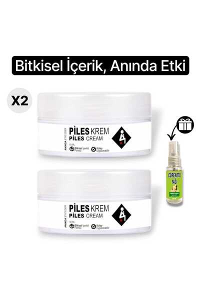 Nelia Piles Bitkisel İçerikli Hassas Bölge Bakım Kremi 50 ml X 2 Adet + Çörek...