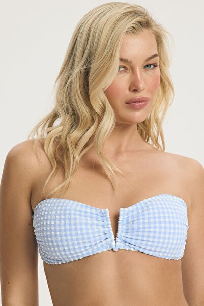 ESOTIQ BLOOVII Bikini Top Balconette Bra with Multiway Removable Straps Textu...