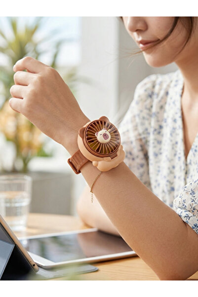 618 CONCEPT AYICIKLI SOĞUTUCU KORDONLU SAAT ŞEKLİNDE ŞARZLI EL FANI