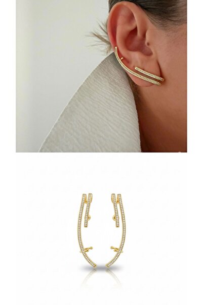 H&S AKSESUAR Special Series Zircon Stone Design Earrings