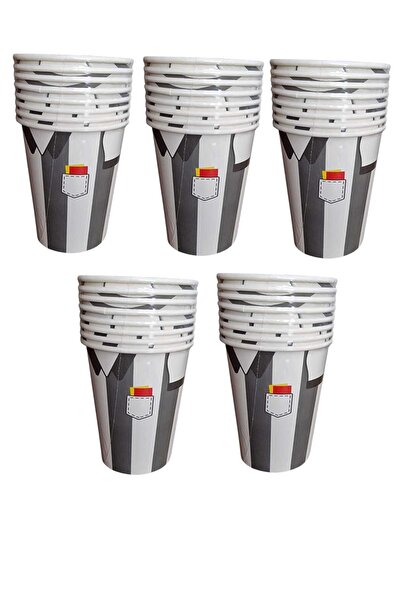 Amscan Europe GmbH Set 40 bucati pahare carton, pentru suc si cafea, 250ml