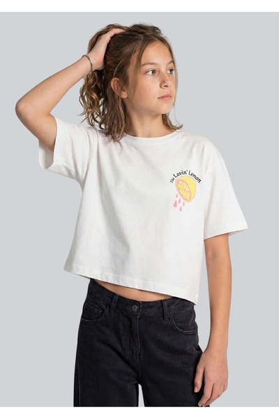 ww waka waka kids store Κοριτσίστικο μπλουζάκι με στάμπα "The Lovin' Lemon"