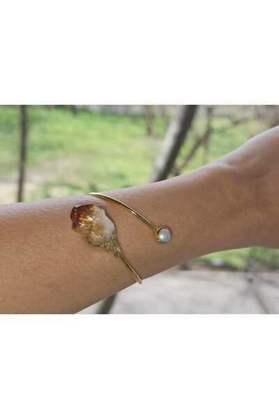 OEM Bratara citrine si perla