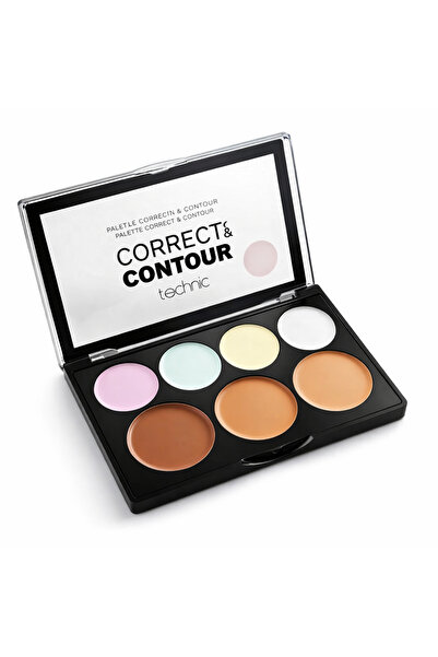 TECHNIC 7-Color Concealer and Contour Cream Palette – Correct, Highlight and ...