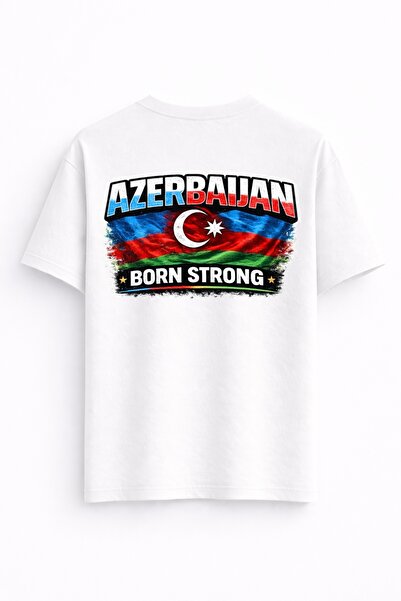 Rabona Fashion Αζερμπαϊτζάν Born Strong – Φούτερ / Φούτερ με κουκούλα / Μπλου...
