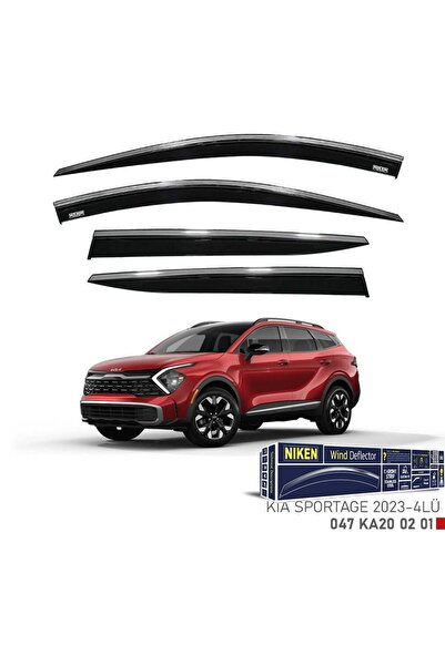 Niken Kia Sportage Cam Rüzgarlığı Kromlu 2023- 4'Lü