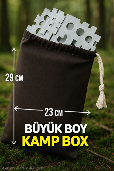 Yapım Büyük Boy Kamp Ateş Kutusu Çantası