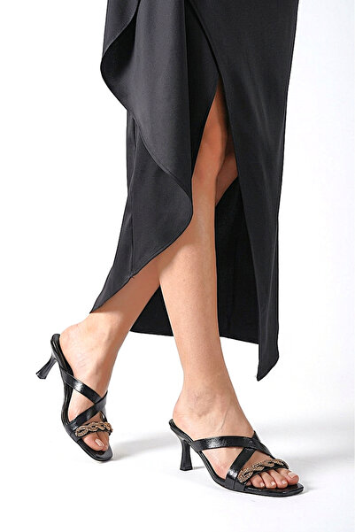 Gökhan Talay Lorena Εύκαμπτη Μαλακή Αντιολισθητική Σόλα (4 εκ.) Μαύρο Λουστρί...