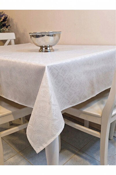 Başak Ev Tekstili Fiber Pvc Oilcloth - Patterned Erasable Tablecloth (Black)