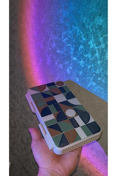 AKXER Tavla Portable (Military Color) New Generation Portable 22X25 cm